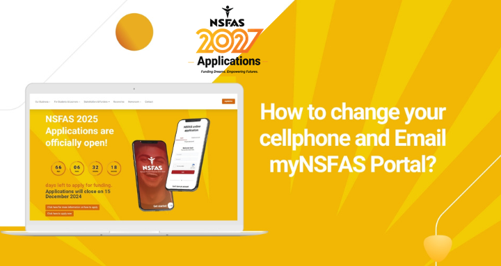 NSFAS 2025 Application - How to change your cellphone and Email in myNSFAS portal ; NSFAS Appication video