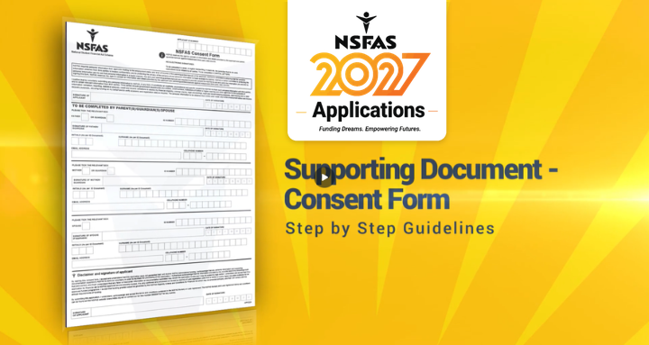 NSFAS 2027 Application Consent Form Video; NSFAS Appication video