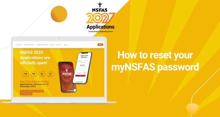 NSFAS 2027 Application  How to reset your myNSFAS password; NSFAS Application reset password video